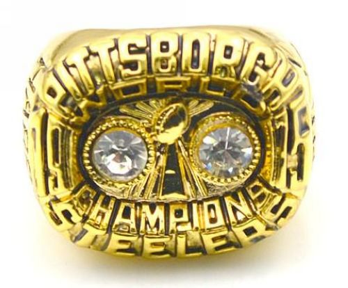NFL Pittsburgh Steelers World Champions Gold Ring_4 - Click Image to Close